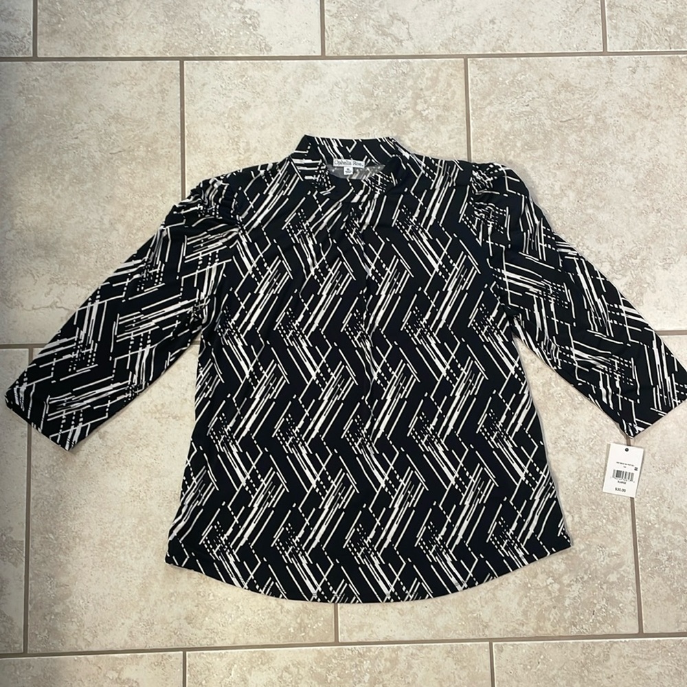 NWT Ophelia Roe 3/4 sleeve blouse size XL